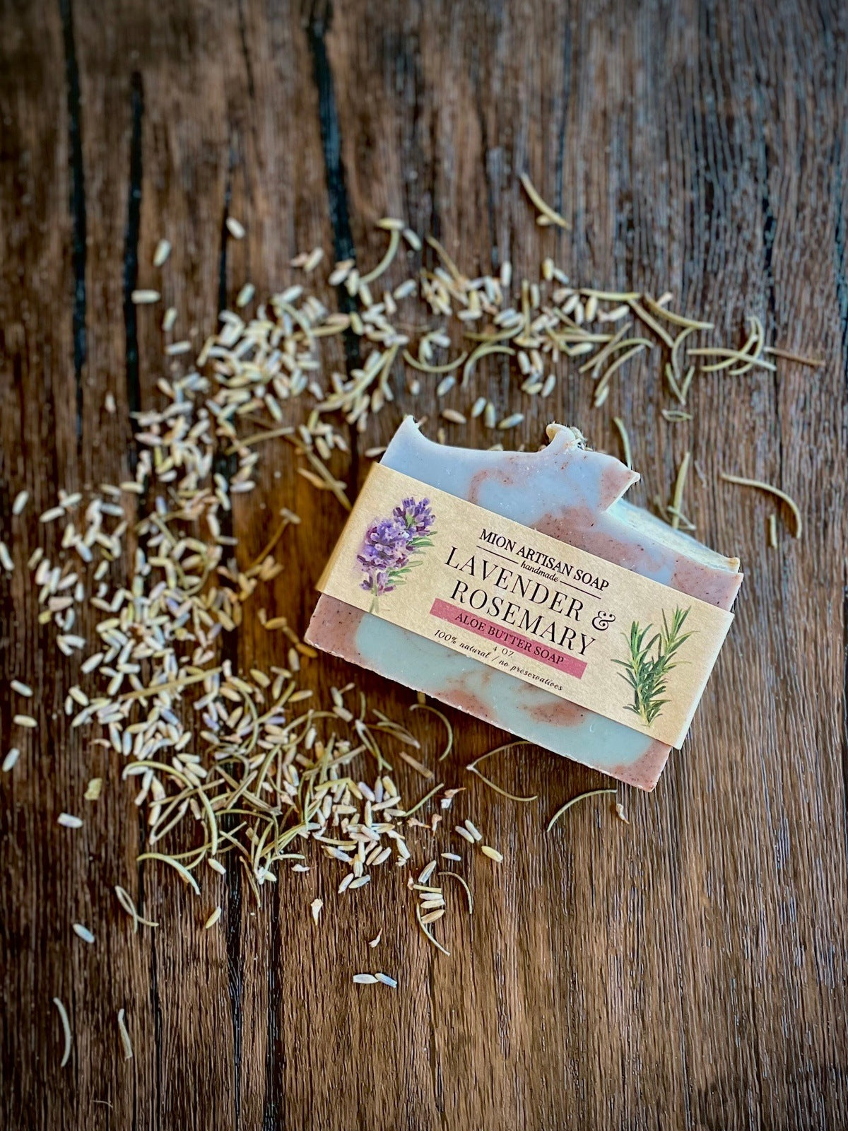 Lavender & Rosemary Aloe Butter Soap - Moisturizing Handmade Bar Soap for Dry Skin, Natural Aromatherapy Gift for Relaxation & Stress Relief - Perfect for Bath, Shower & Spa Day Self Care