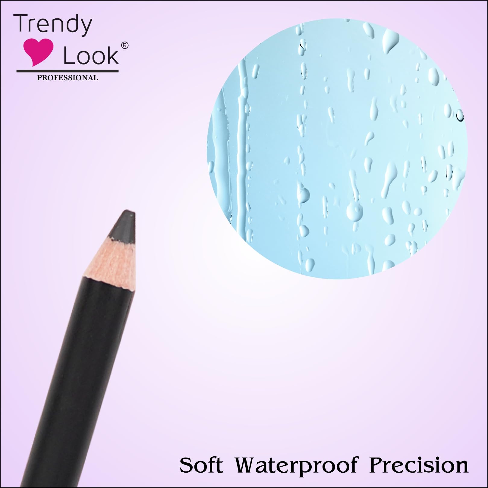 Waterproof Eyebrow Pencil - Black (12 Pack) for All-Day Wear
