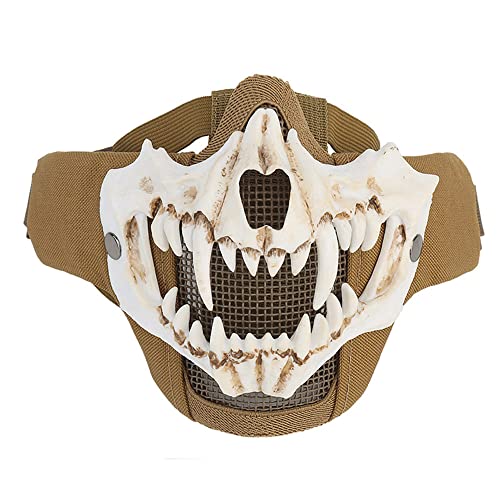 Tan & White Skull