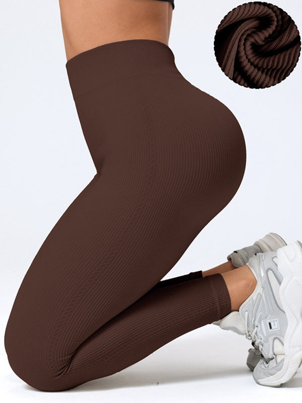 ZASUWA High Waist Ribbed Scrunch Butt Lifting Leggings for Women - Perfect for Yoga, Gym & Everyday Wear