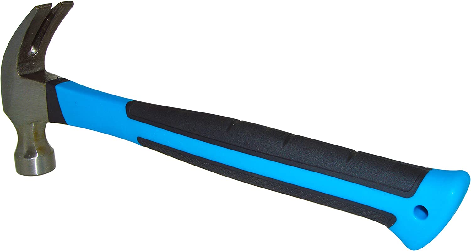 Best Shock Absorbing Rubber Grip Claw Hammer - Perfect for Nail Driving, Removal, DIY Projects & Home Repairs | Heavy Duty Construction & Woodworking Tool