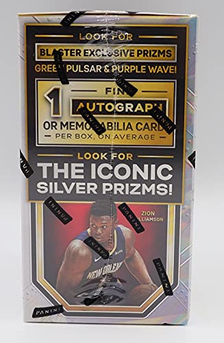 2020-21 Panini Prizm NBA Basketball Trading Cards Box - Guaranteed 1 Autograph or Memorabilia per Box - 6 Packs of 4 Cards Each - Perfect for Collectors, Investors & Fantasy Basketball Fans