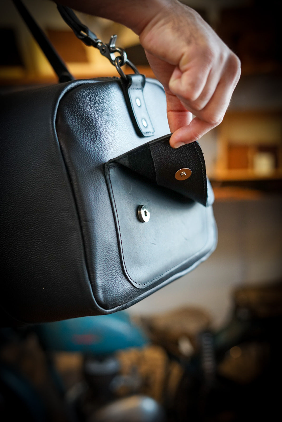 Premium Weekend Warrior Backpack - Two Tone Pebbled Black with Flat Black Accents - Perfect for Travel, Work & Outdoor Adventures