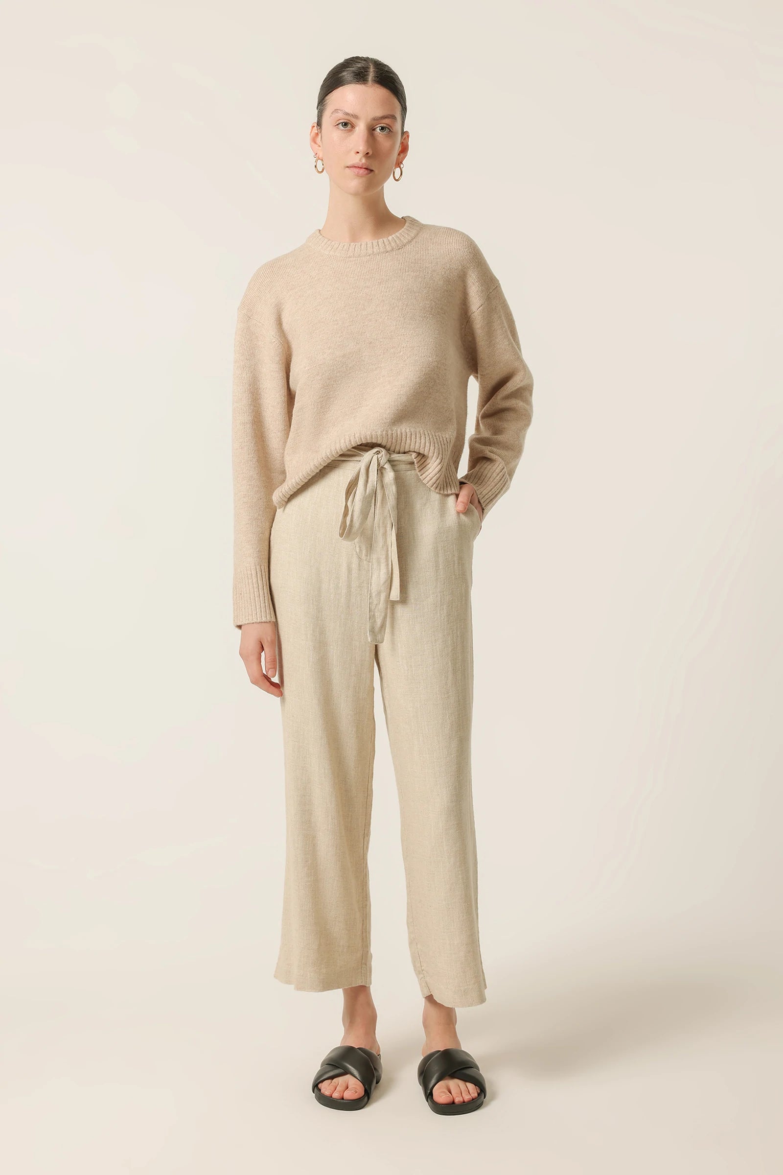 Finley Knit Oat Sweater - Cozy & Stylish Women's Pullover for Fall & Winter | Perfect for Casual Outfits, Office Wear & Weekend Getaways