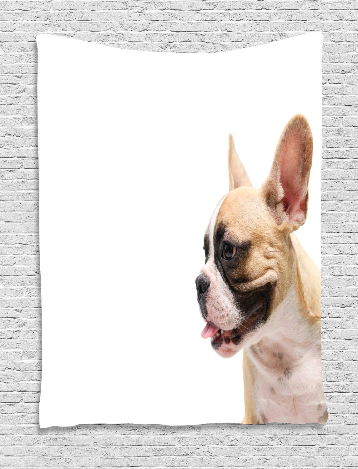 Ambesonne French Bulldog Tapestry Wall Hanging - 60