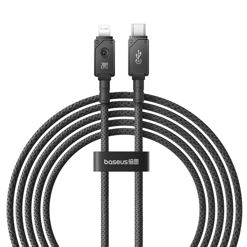 Baseus 20W Fast Charging Cable 2M USB-C to Lightning Cable - High-Speed Charging for iPhone, iPad - Perfect for Home, Office & Travel