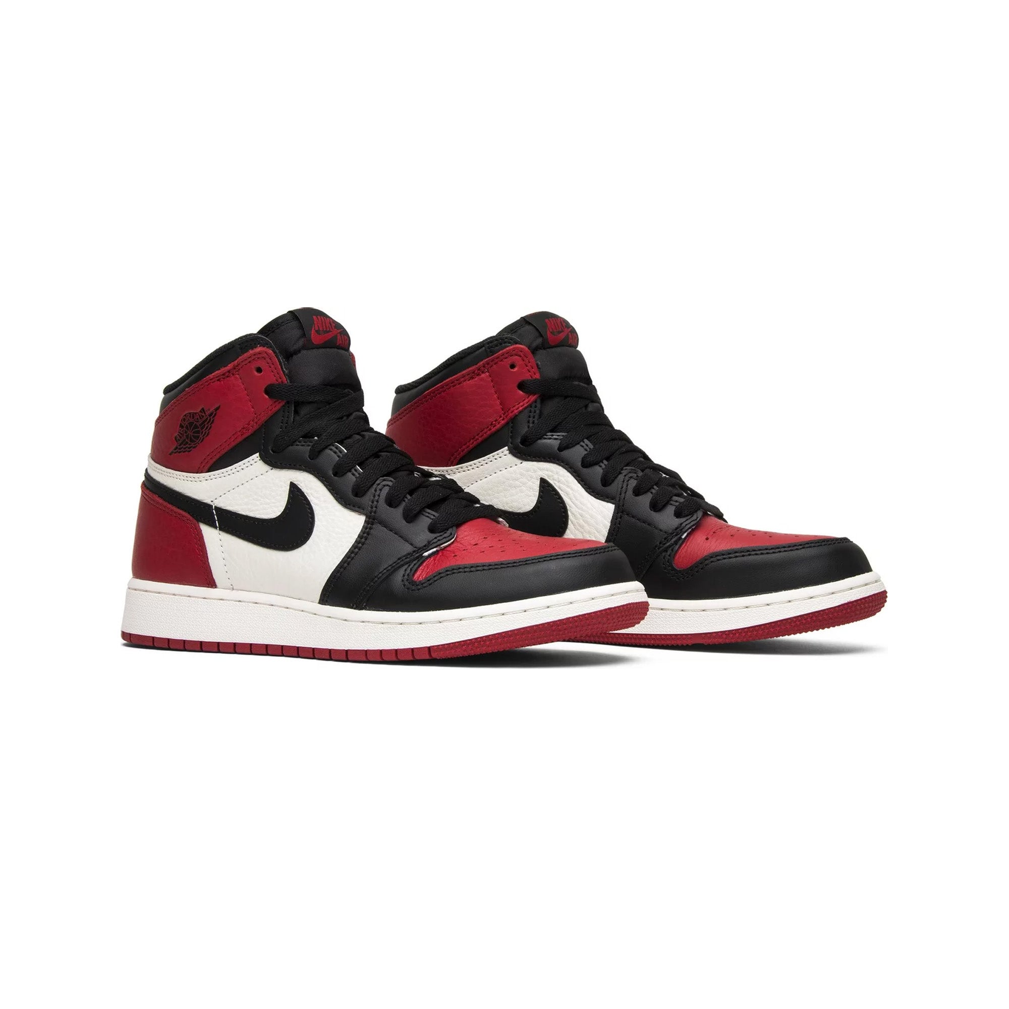 Air Jordan 1 Retro High 'Bred Toe' GS (2018) - Authentic Basketball Shoes for Women & Girls - Perfect for Streetwear, Sneaker Collection & Casual Fashion