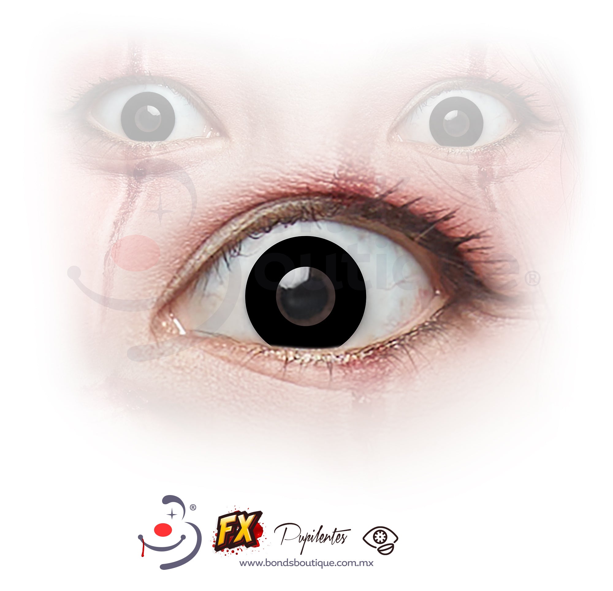 K3 Black Colored Contact Lenses - Natural Looking Circle Lenses for Daily Wear & Cosplay | Enhance Your Eye Color for Parties, Halloween & Special Events