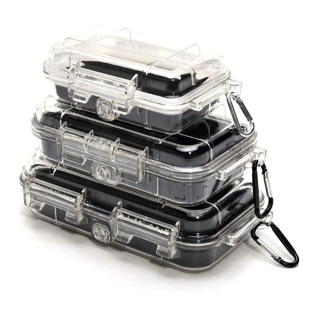 Waterproof Plastic Storage Box - Shockproof Dry Box for Boat, Fishing Tackle, Phone & Camera - Portable Waterproof Case for Outdoor, Camping & Travel Organization