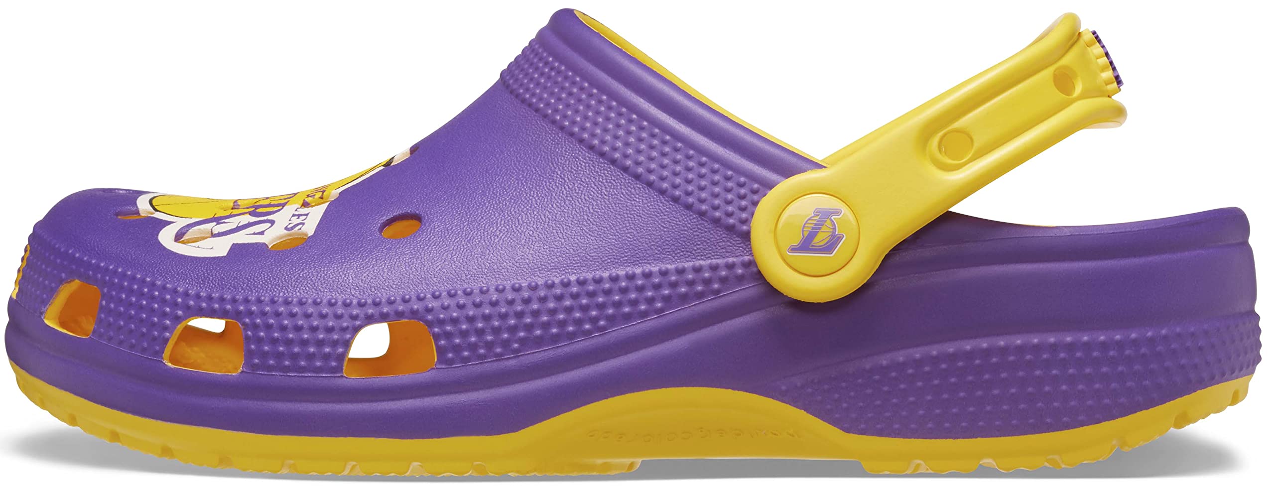 Crocs Unisex Adult NBA Los Angeles Lakers Classic Clog - Comfortable Slip-On Shoes for Men & Women - Perfect for Casual Wear, Beach, Pool & Indoor Use