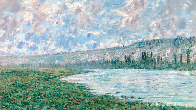 Claude Monet The Seine at Vétheuil (1880) - Impressionist Landscape Painting for Home & Office Decor
