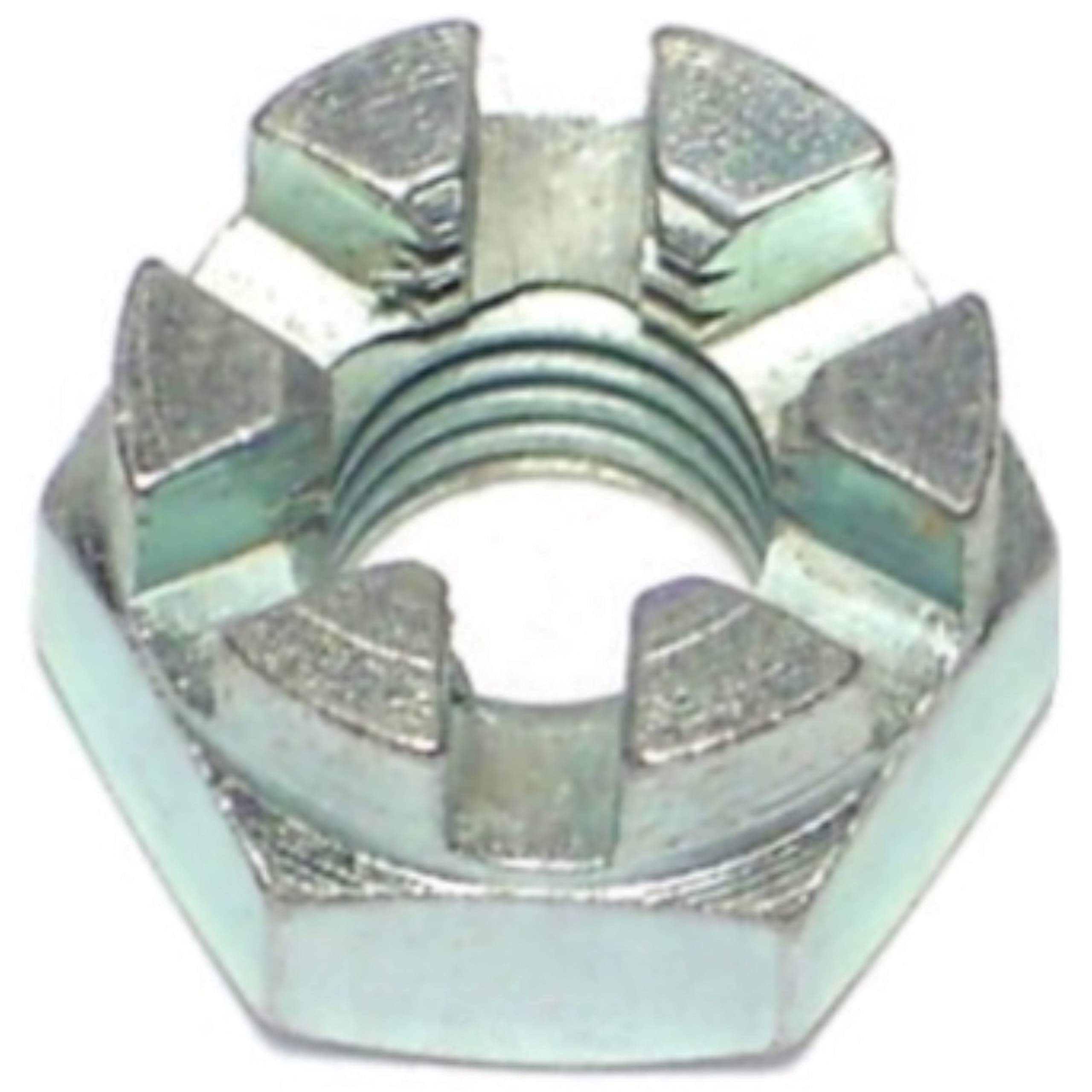 1/4-28 Inch Castle Hex Nuts - 16 Piece Set - Stainless Steel Locking Nuts for Automotive, Machinery & DIY Projects - Secure Fastening Solution for Wheels, Axles & Mechanical Assemblies