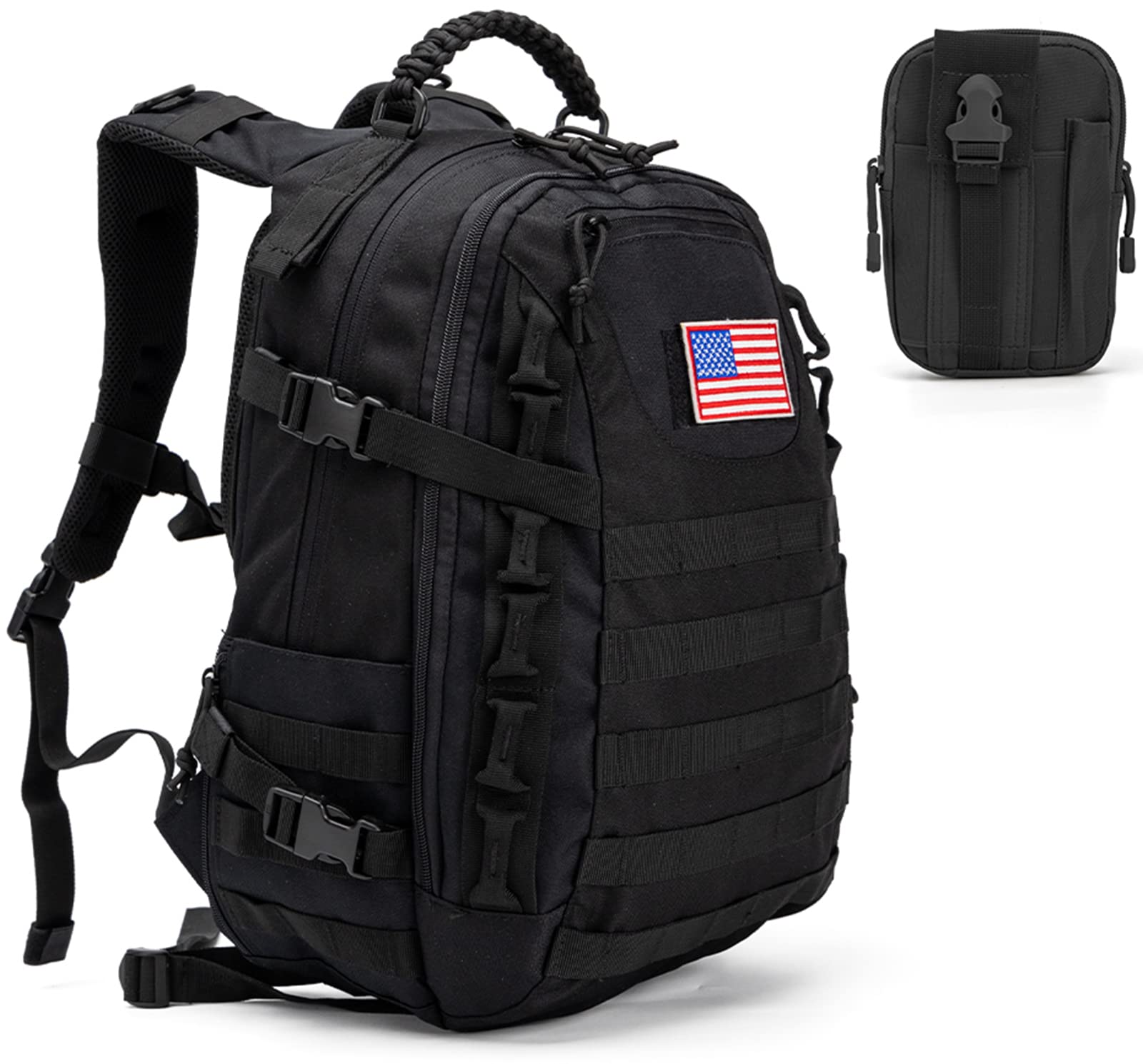 Tactical Backpack for Men - Military Grade 40L Large Army Backpack, 3-Day Assault Pack with Heavy Duty Construction - Perfect for Hiking, Camping & Outdoor Adventures