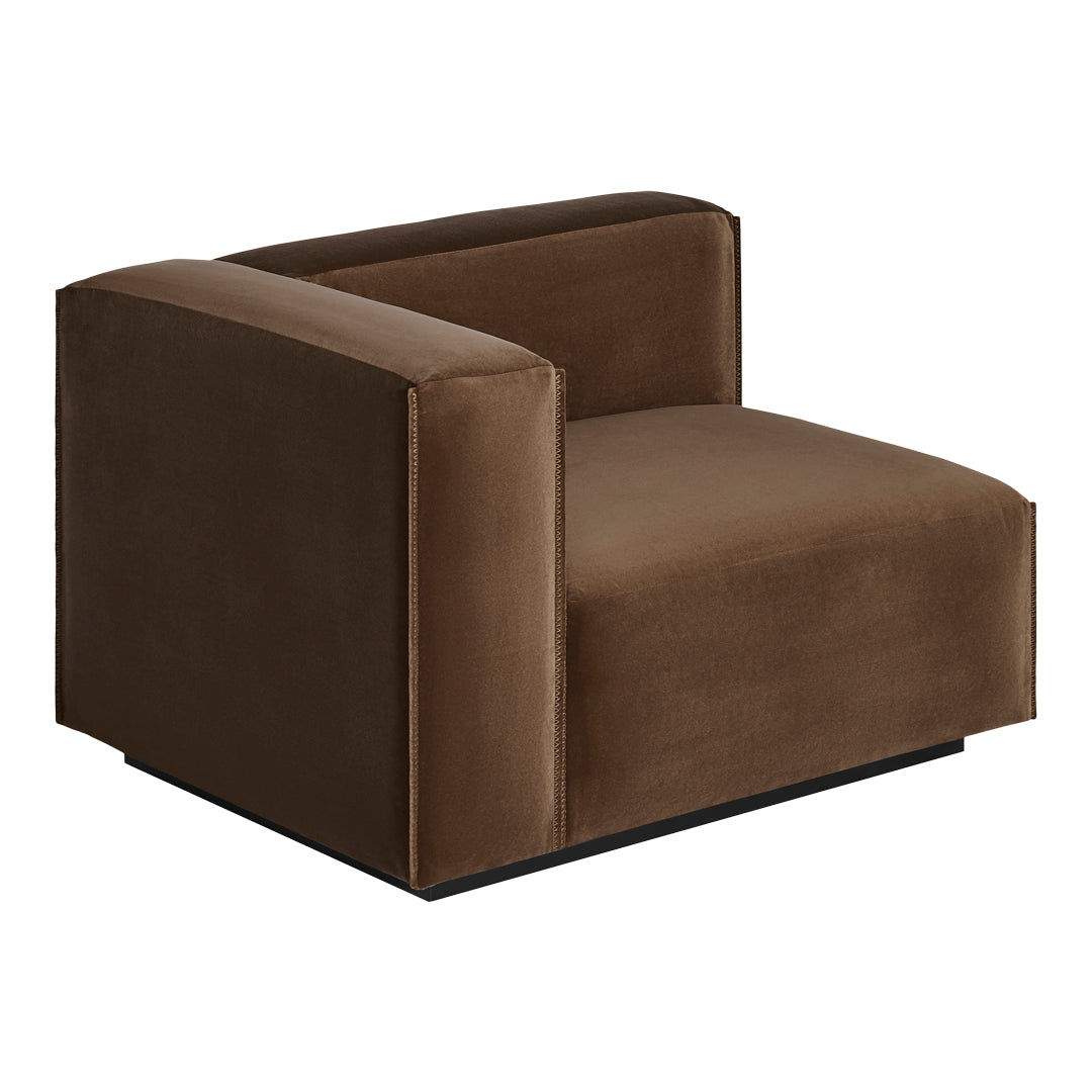 Cleon One Arm Lounge Chair - Modern Accent Chair for Living Room, Bedroom & Office - Comfortable Single Armrest Reading Chair with Sturdy Frame