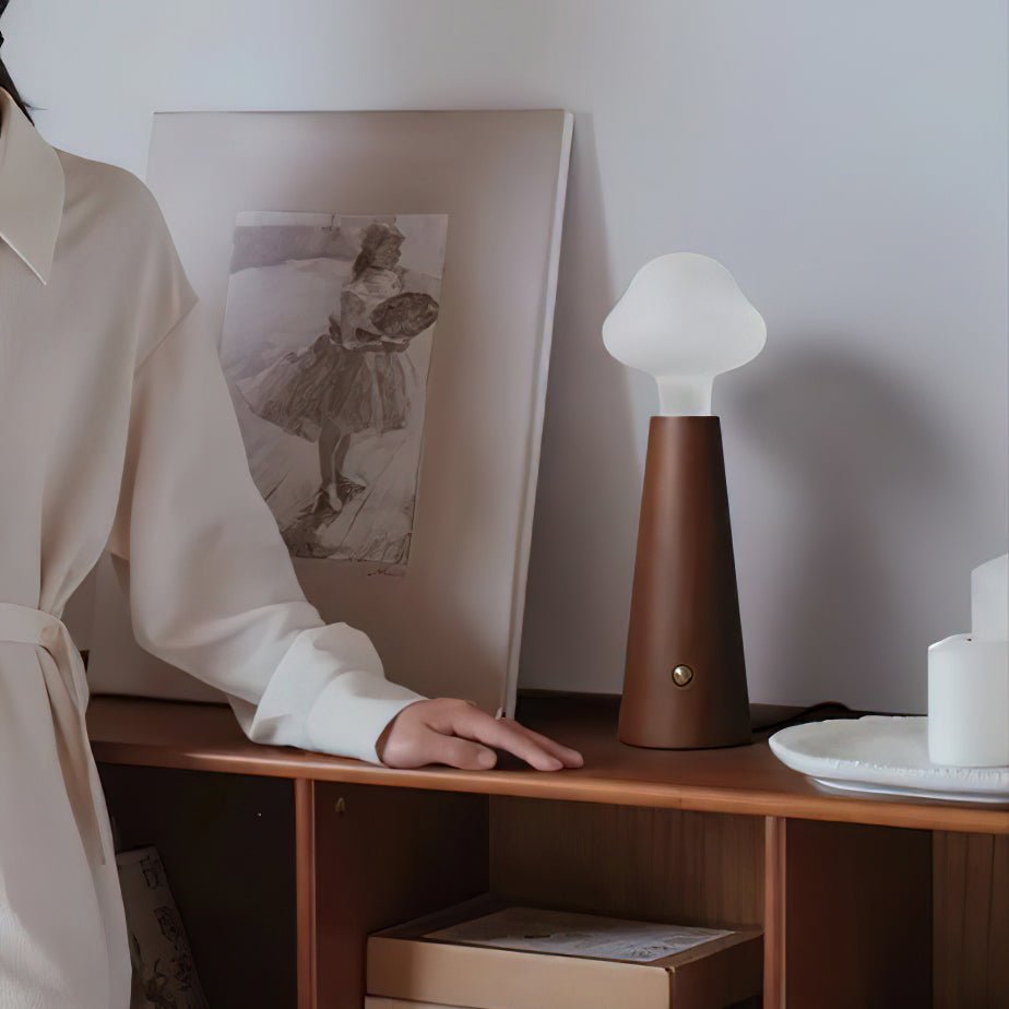 Cloudlet Table Lamp - Modern LED Nightstand Light with USB Charging Port, Touch Control & Adjustable Brightness - Perfect for Bedroom, Living Room, Office & Reading Nook