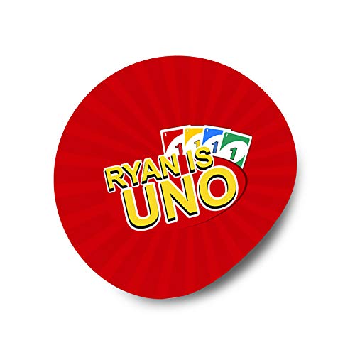 Uno Birthday 2 Inch Round Stickers - Fun Party Favors for Game Night, Birthday Celebrations & Gift Wrapping