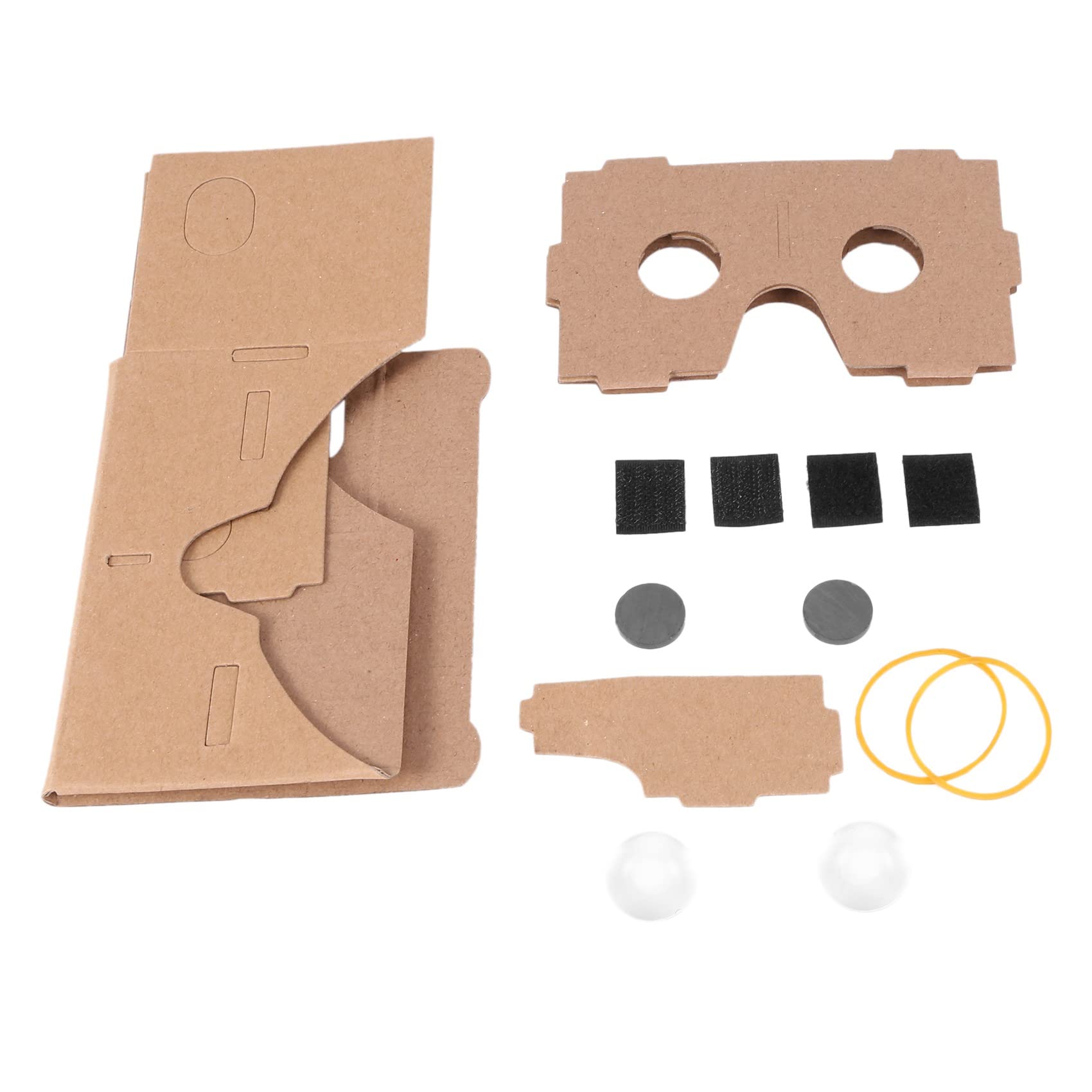 Rheross 6 Inch DIY 3D VR Glasses - Virtual Reality Headset with Hardboard for Cardboard | Perfect for VR Gaming, Movies & Educational Experiences