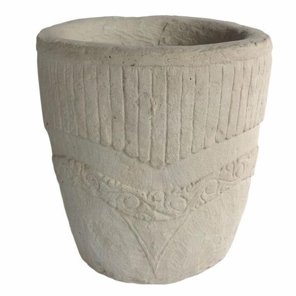 Geneva Round Planter - Modern Indoor/Outdoor Flower Pot with Drainage Hole - Perfect for Home, Office, Garden & Patio Decor