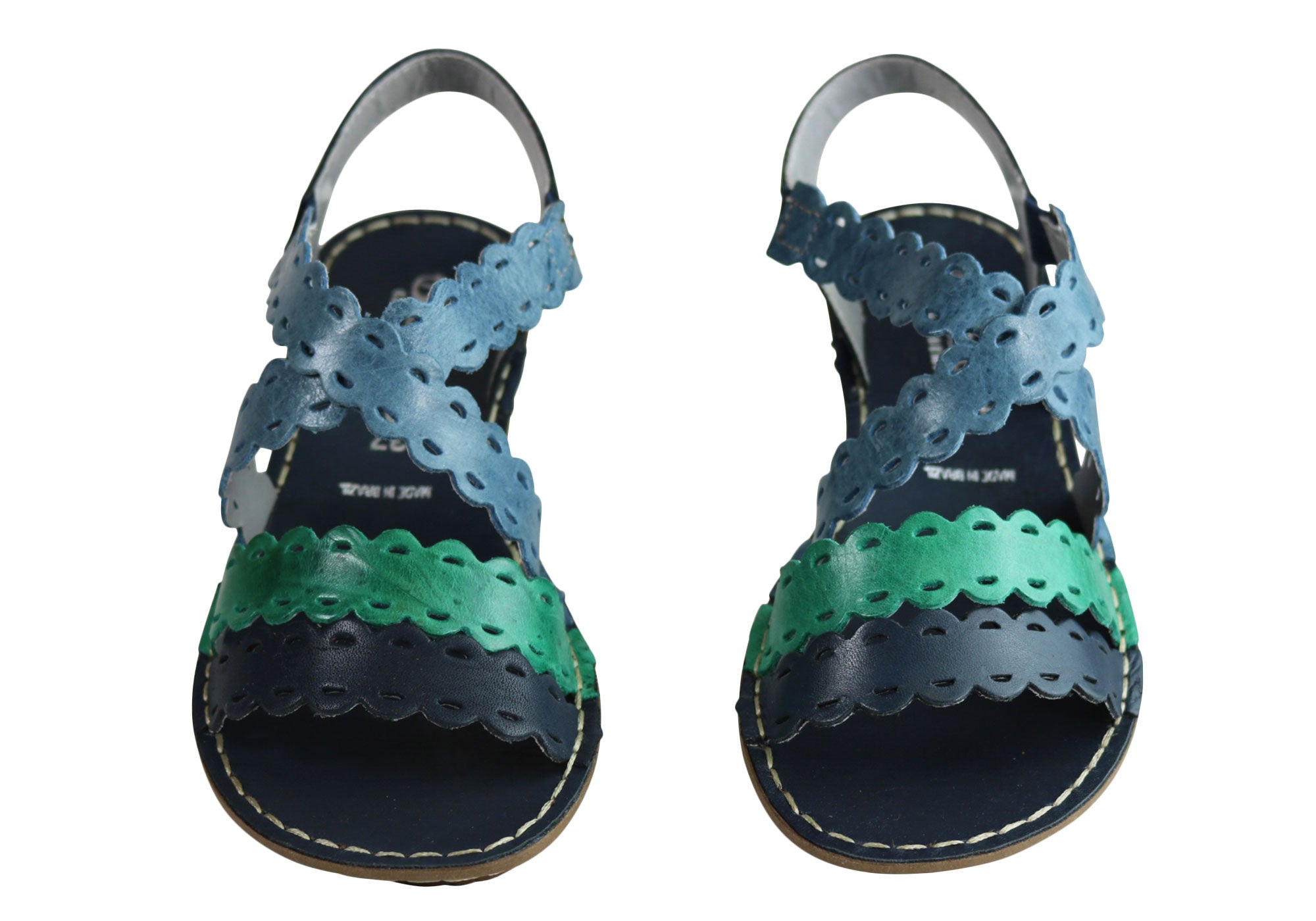 Andacco Cairns Women's Comfortable Flat Leather Sandals - Handmade in Brazil - Perfect for Beach, Vacation & Summer Walking