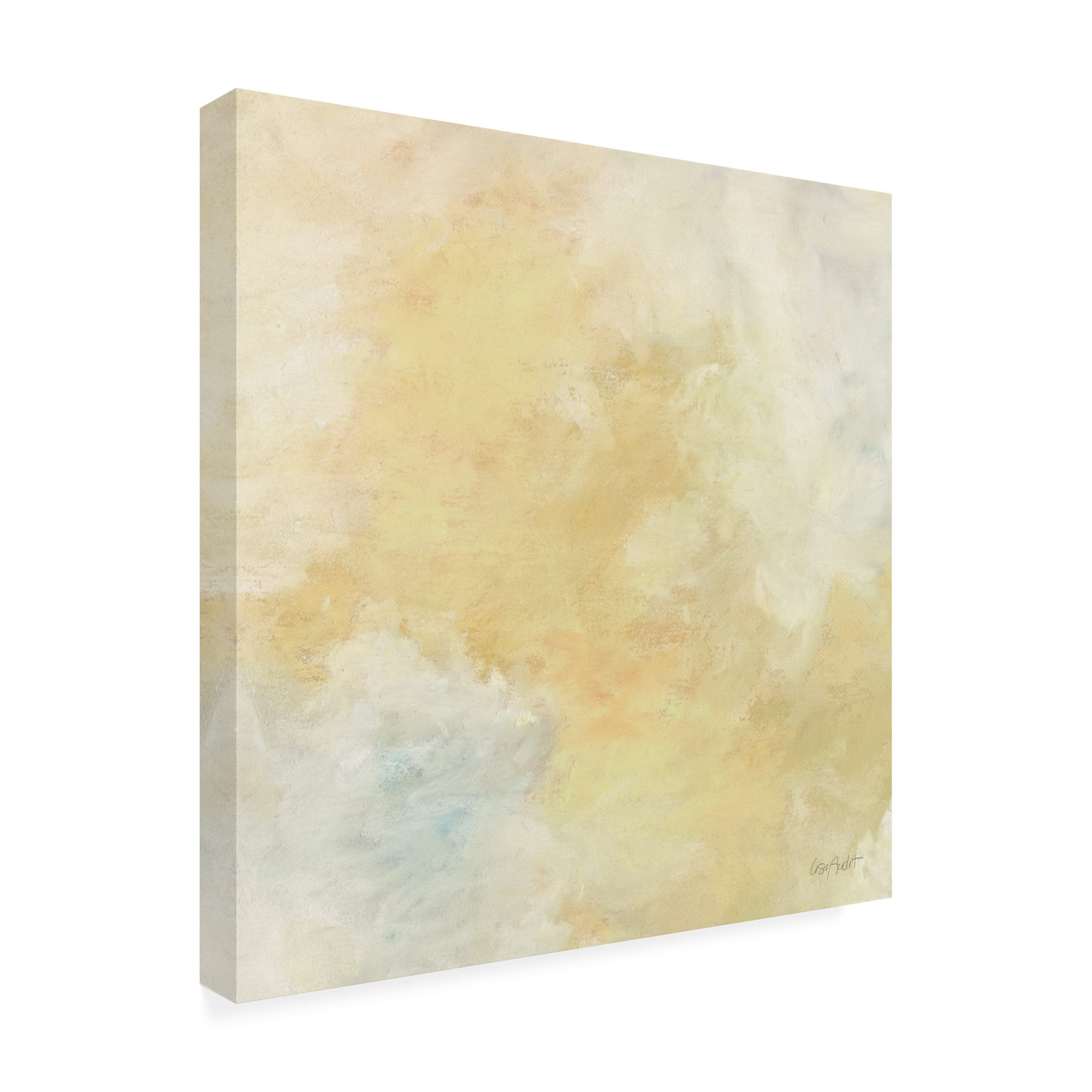 Golden Sky 02 Canvas Wall Art Print by Lisa Audit - Modern Landscape Painting for Living Room, Bedroom & Office Decor