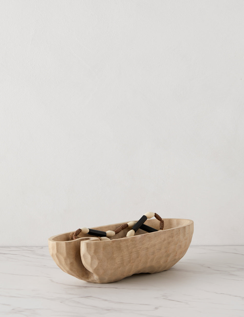 Premium Brentan Wood Bowl Set - Handcrafted Natural Wooden Serving Bowl for Salads, Fruits & Snacks - Elegant Kitchen & Dining Decor for Home & Parties