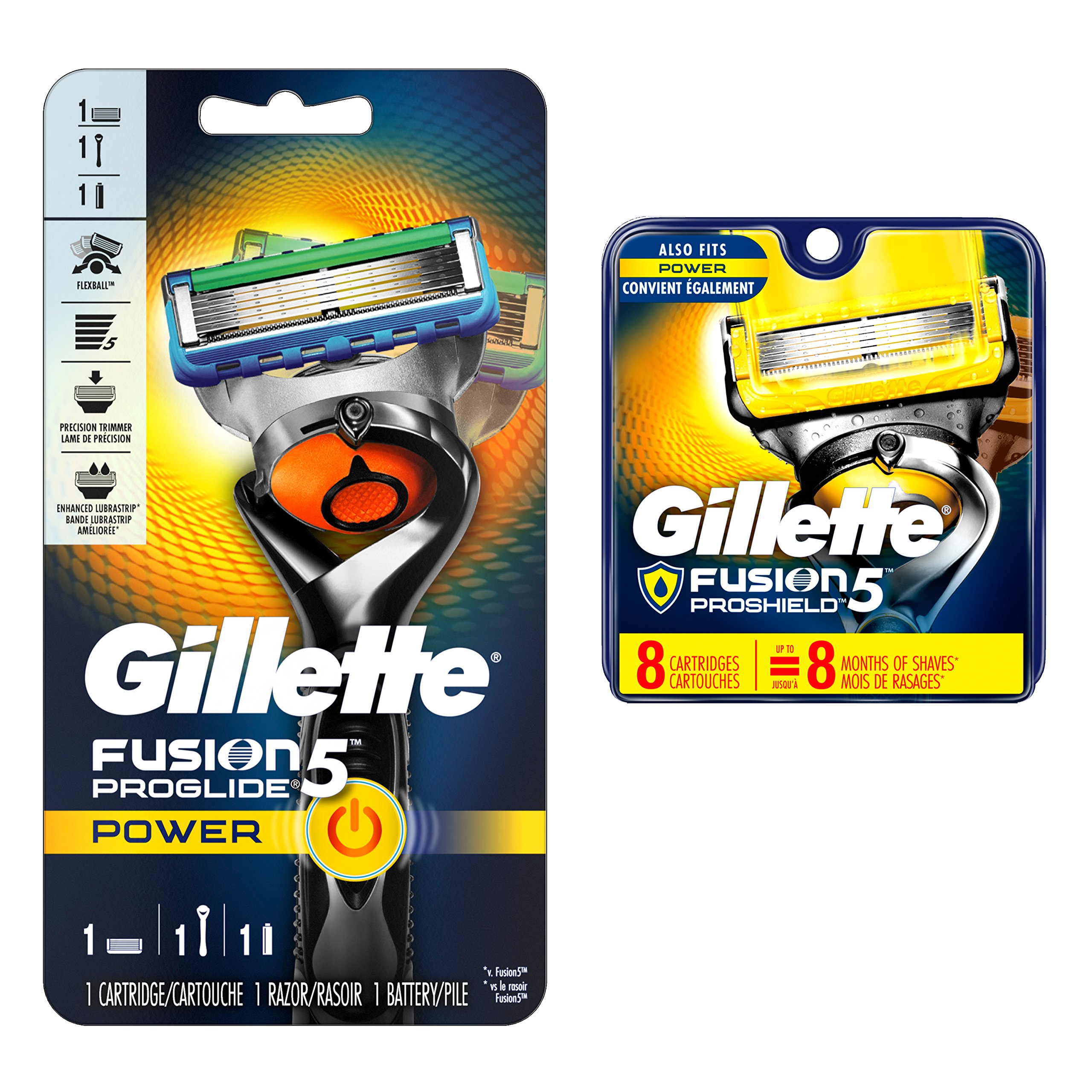 Gillette Razors for Men - Premium Shaving Blades & Cartridges for Smooth, Close Shave - Best for Daily Grooming, Travel & Sensitive Skin Care