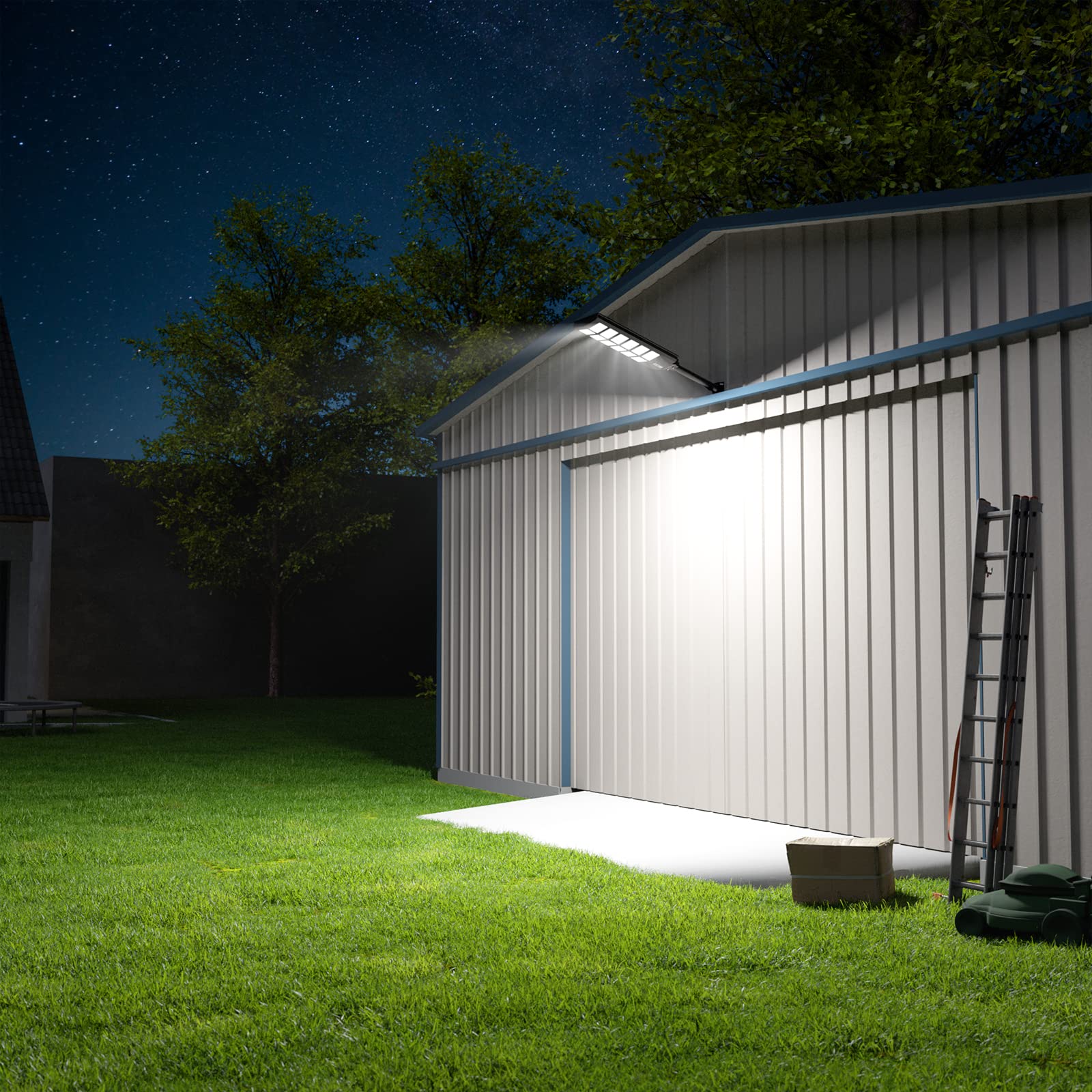1600W Solar Street Lights - 160,000LM High Brightness Outdoor Solar Lights, IP66 Waterproof for Driveway, Parking Lot, Garden, Yard, Backyard | Perfect for Pathway Illumination, Security Lighting and Energy-Saving Outdoor Decor