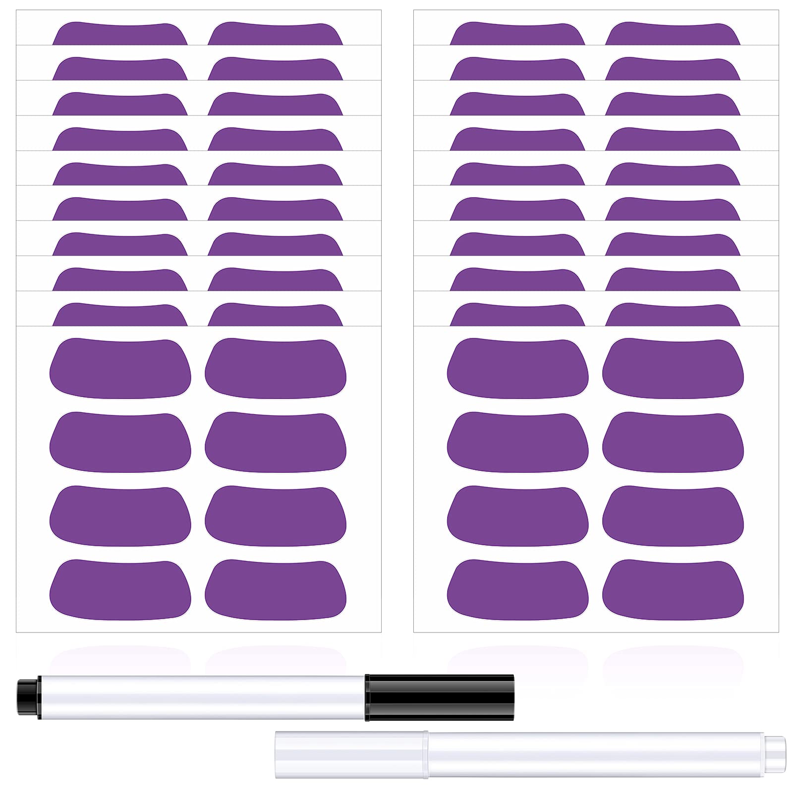 160-Piece Sports Eye Stickers for Kids - Football, Softball, Baseball Face Decals - Lacrosse Fan Eye Strips with 2 Pencils - Perfect for Game Day, Sports Parties & Team Spirit Events