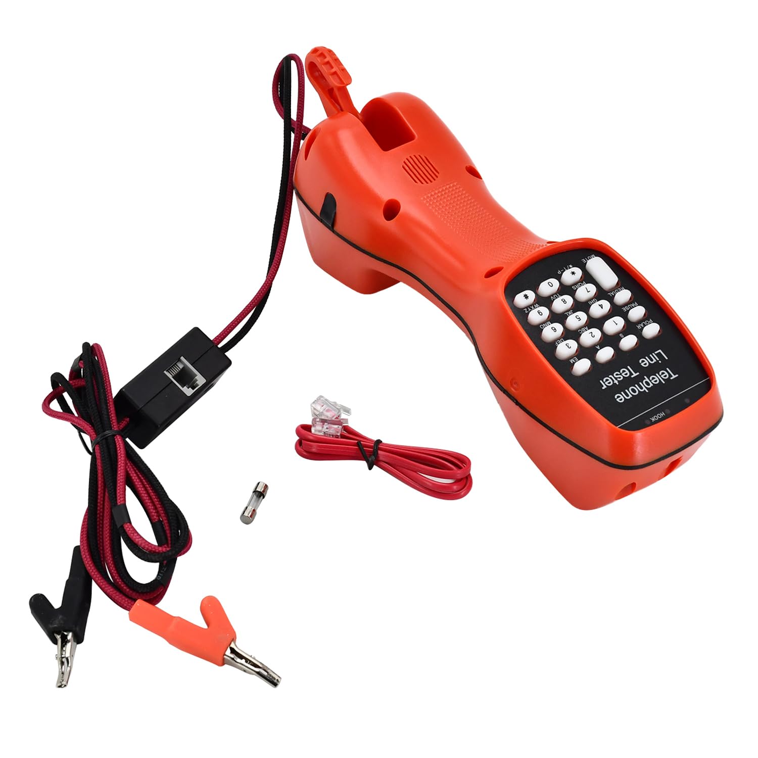 Galloparts ST230D Mini Telephone Line Tester Set - Professional RJ11/RJ12 Cable Tester for Home & Office Phone Line Diagnostics | Ideal for Telecom Technicians & Network Installers