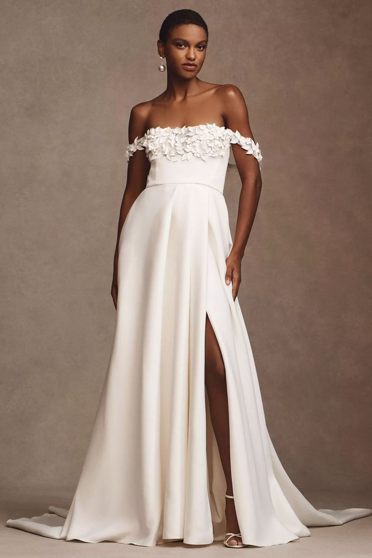 BHLDN Hadley Gown - Elegant Wedding Dress for Brides | Perfect for Beach, Garden & Formal Weddings