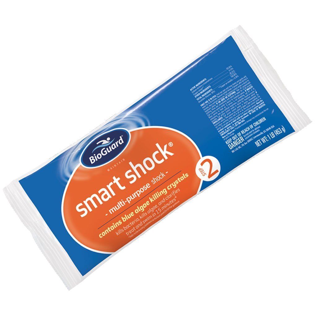 BioGuard Smart Shock 1 lb - Algae Preventative & Pool Clarifier | Multi-Purpose Swimming Pool Shock Treatment for Crystal Clear Water | Ideal for Weekly Pool Maintenance & Seasonal Opening