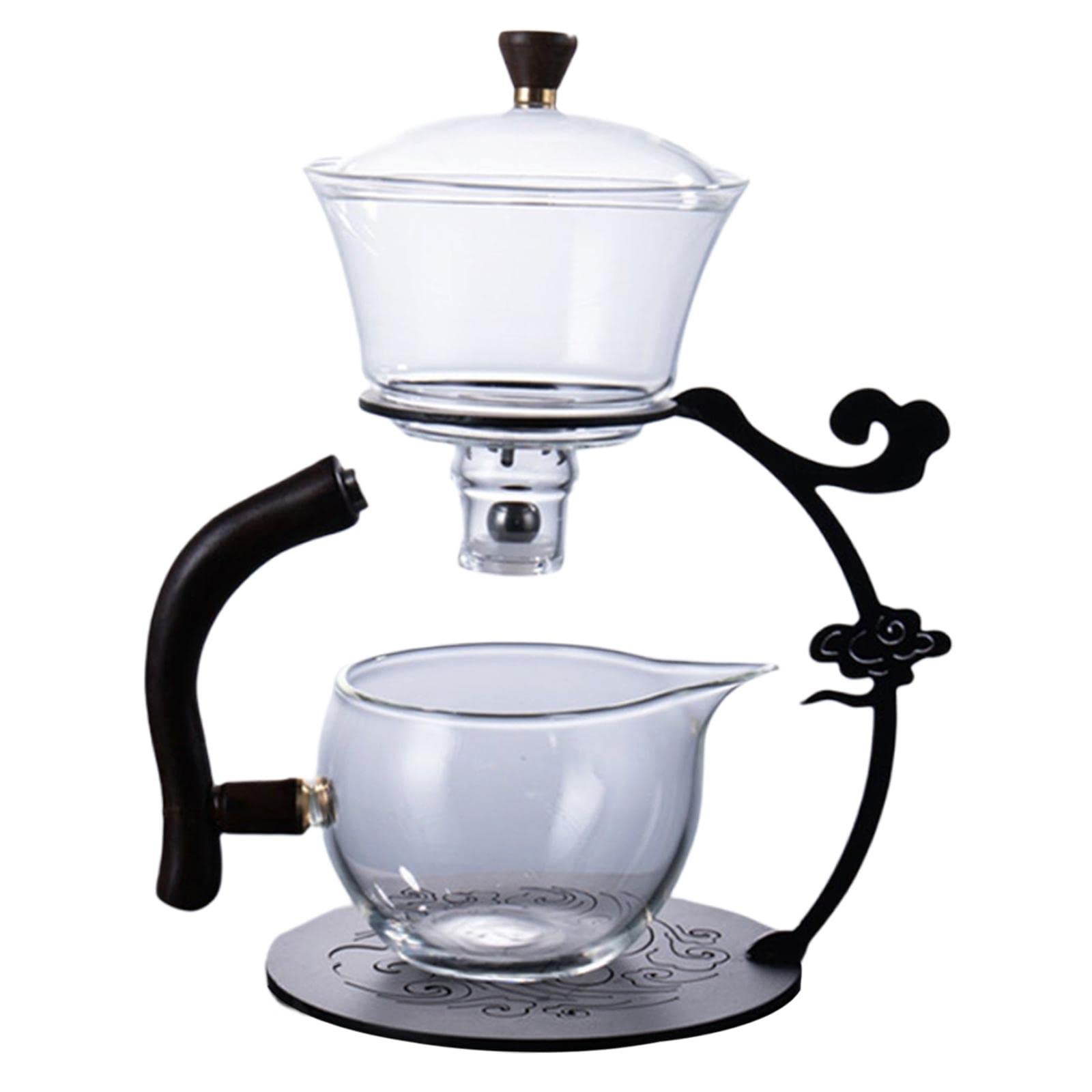 Premium Kungfu Glass Tea Set with Drip Pot - Heat Resistant Tea Maker for Loose Leaf Tea - Perfect for Home, Office & Tea Ceremonies