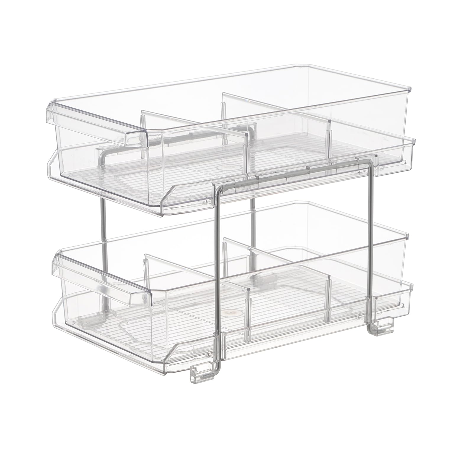 Stackable Acrylic Storage Box - Transparent Pantry Organizer for Kitchen & Table