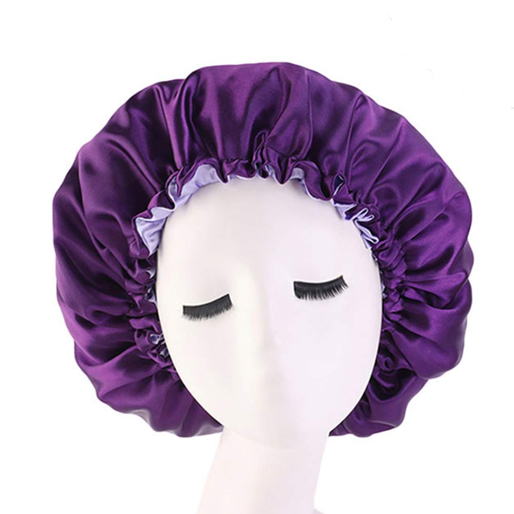 Double Layer Bonnet for Women - Soft & Breathable Sleep Cap for Natural Hair Protection - Perfect for Nighttime, Travel & Home Use
