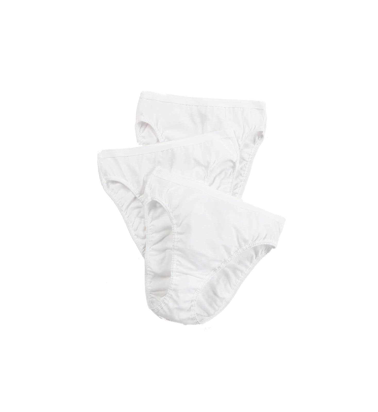 Fruit of the Loom Women's 3 Pack Cotton High Cut Briefs Underwear - Soft Comfortable Everyday Panties for Work, Sleep & Lounge