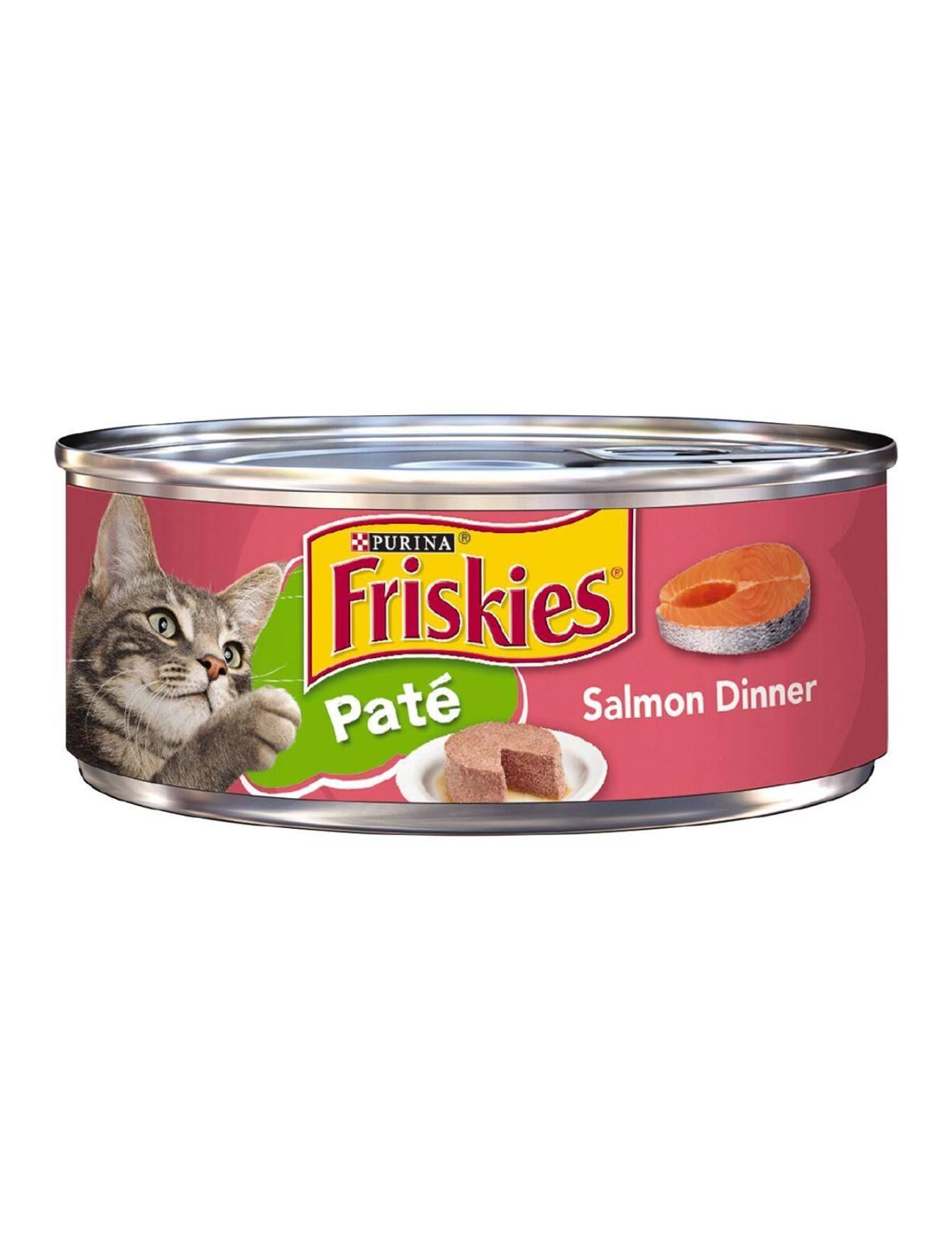 Friskies Salmon Dinner Canned Cat Food 5.5oz - Grain Free Wet Cat Food for Adult & Senior Cats - High Protein Meal for Indoor & Outdoor Cats - Perfect for Daily Feeding & Special Occasions