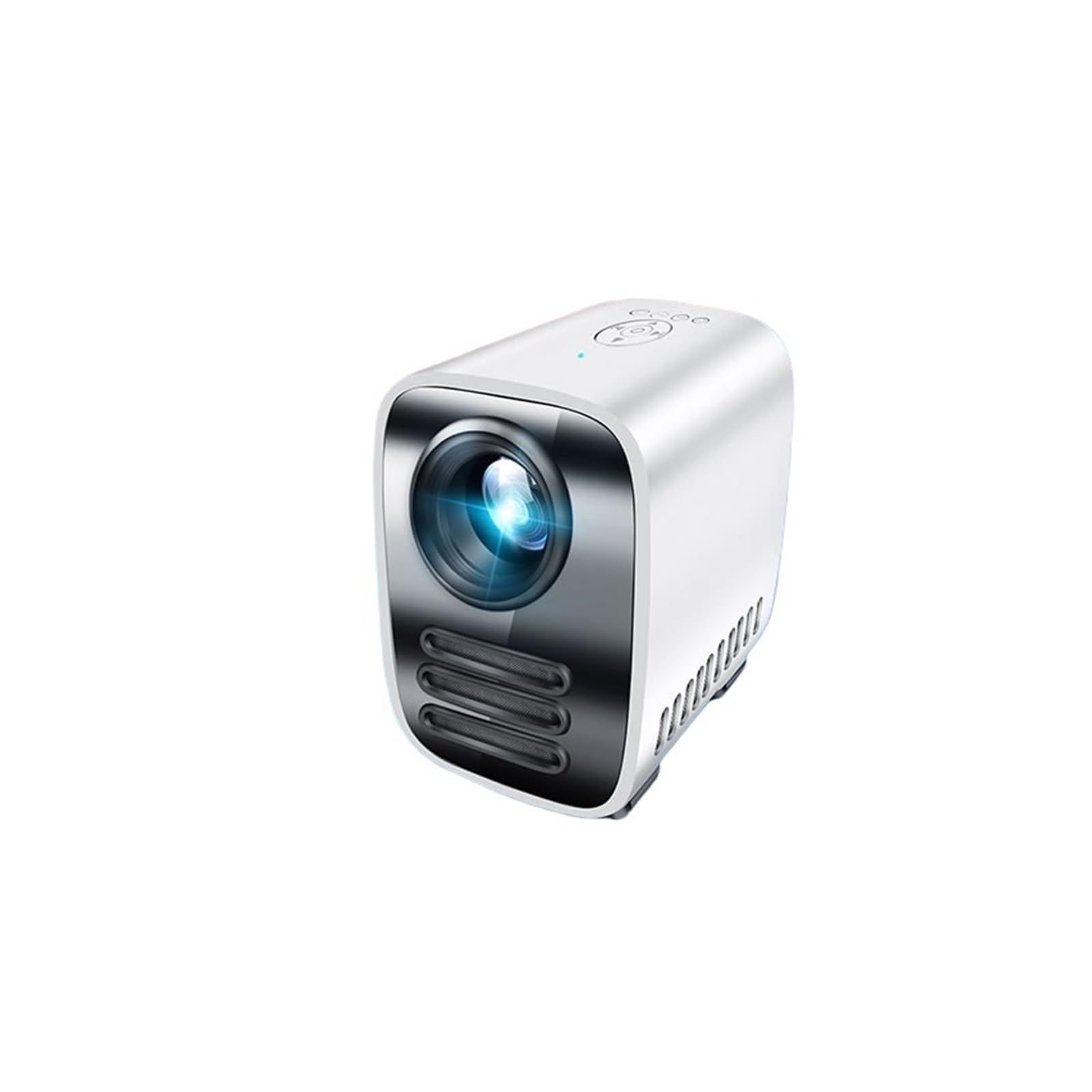 QUYNAGER 1080P Wireless Projector for Home Theater, Bedroom, Office - Portable HD Movie Projector with Side Projection Screen (D As Shown) - Perfect for Movie Nights, Gaming, and Presentations