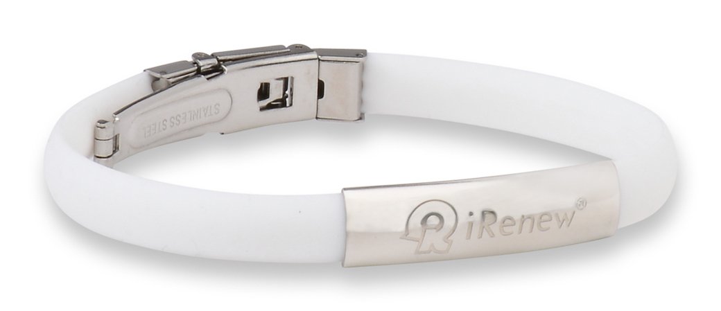 iRenew Energized Health Bracelet - Patented Lightweight Wearable Technology with Selective Frequency Resonance - Pack of 2 White Bracelets - 30-Day Money Back Guarantee - Perfect for Wellness, Meditation & Daily Energy Boost