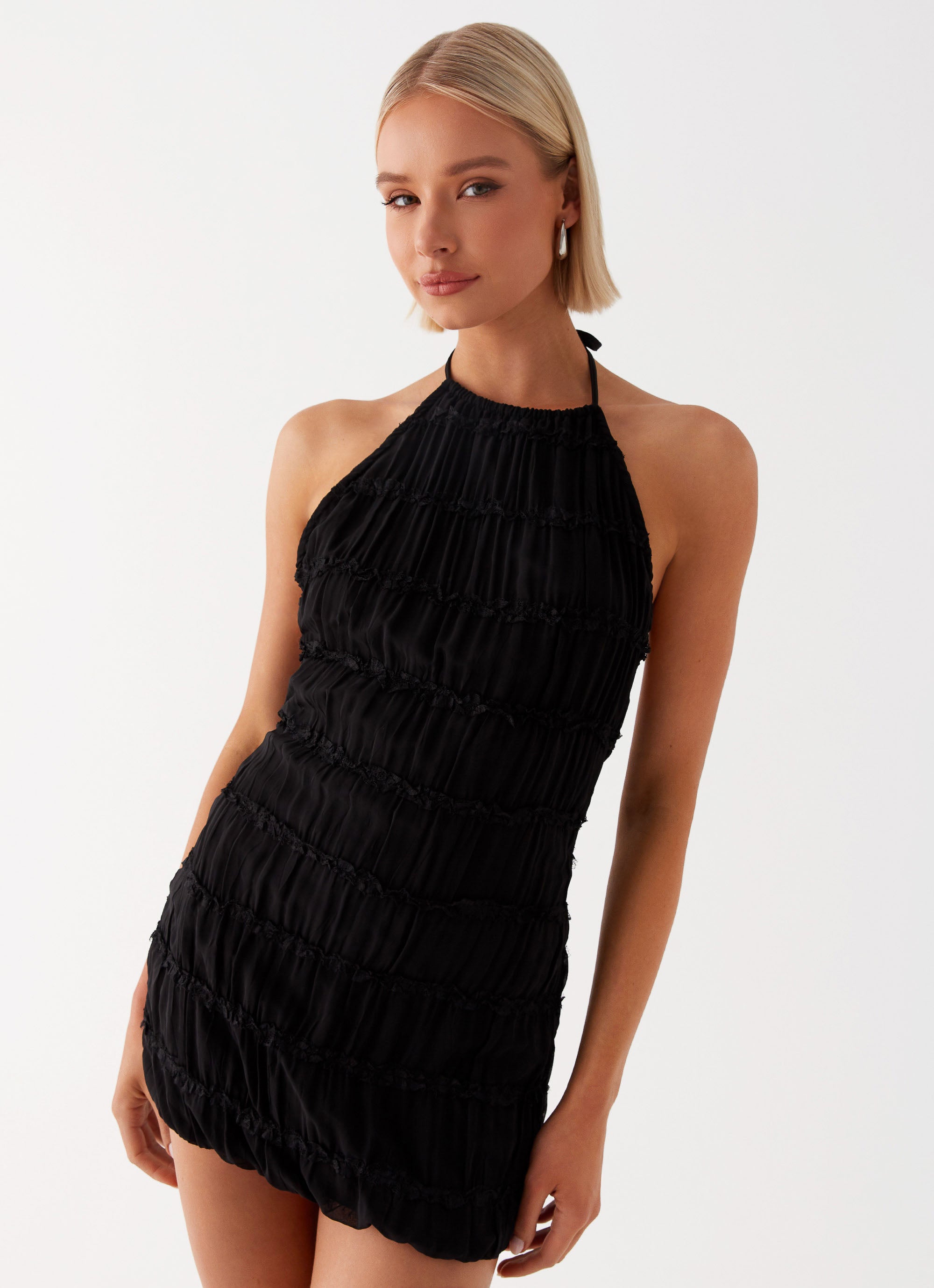 Aullie Mini Dress for Women - Black Sleeveless Bodycon Party Dress | Perfect for Night Out, Club, Date Night, and Special Occasions