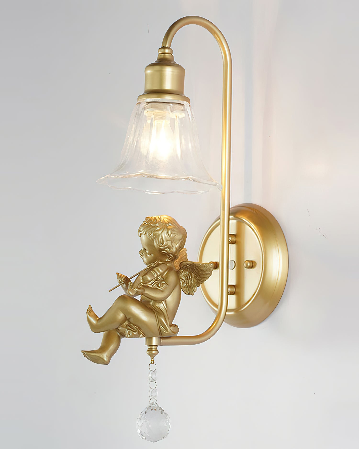 Art Angel Wall Lamp - Elegant Decorative Lighting for Bedroom, Living Room & Hallway - Perfect for Home Decor & Ambiance