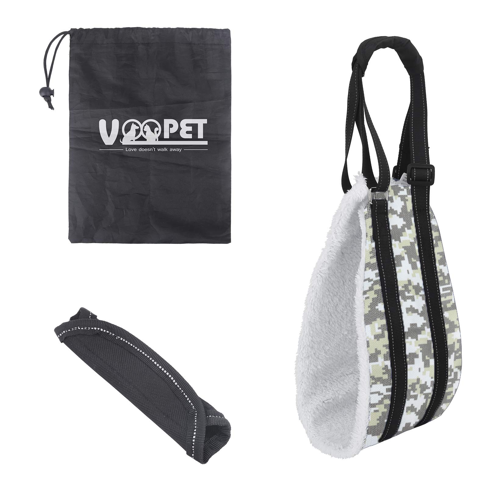 Voopet Dog Sling - Adjustable Hip Support Harness for Small, Medium & Large Dogs | Rear Leg Lift Assist for Canine Rehabilitation & Mobility Aid | Perfect for Post-Surgery Recovery, Arthritis Support & Elderly Dogs