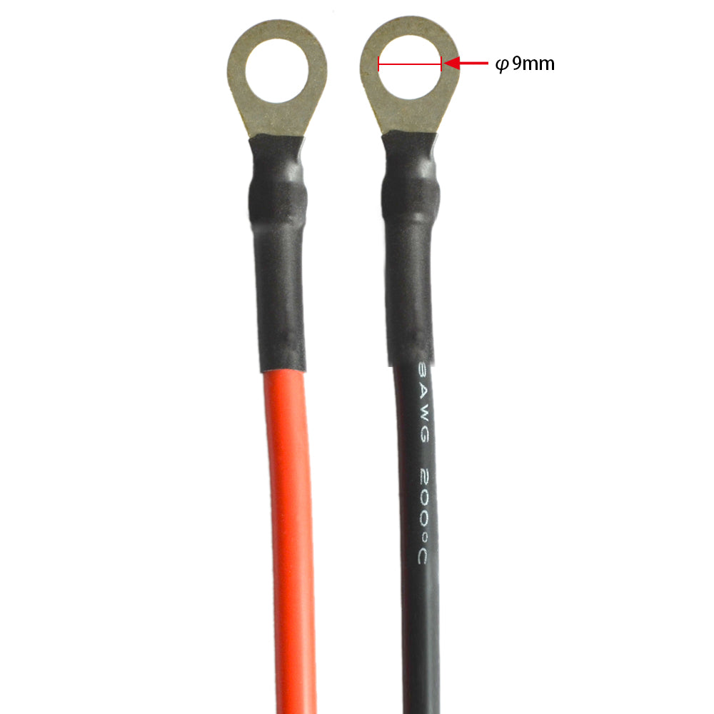 Acopower Solar Panel O Ring to Bare Wire Connector - Secure & Durable Electrical Connection for Off-Grid Solar Systems & DIY Projects