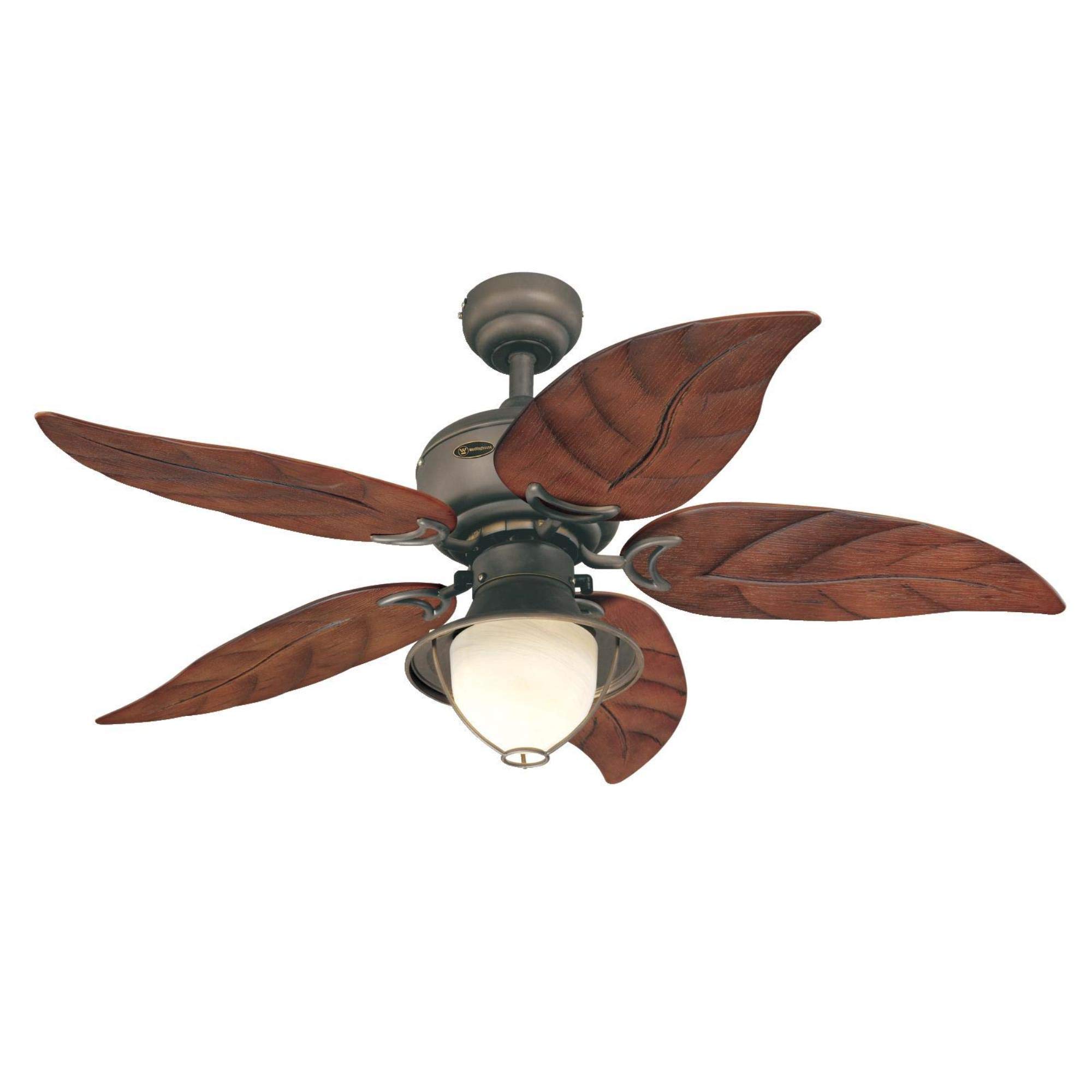 Westinghouse 48 Inch Oasis Indoor/Outdoor Ceiling Fan with Light Kit - Oil Rubbed Bronze Finish & White Remote Control (Model 7236200 & 7787000) - Perfect for Living Rooms, Bedrooms, and Covered Patios