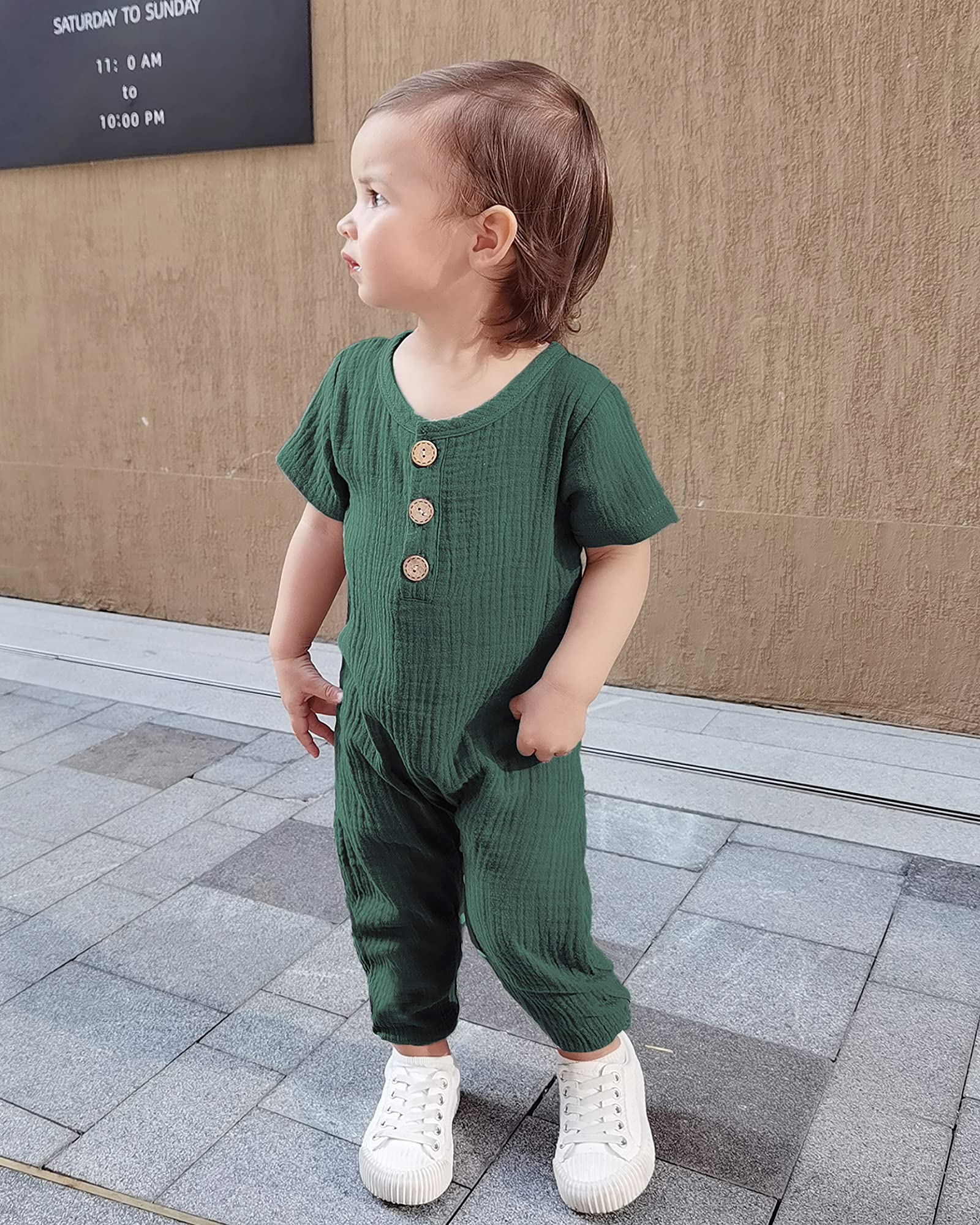 Adorable Newborn Baby Girl Summer Outfits - Short Sleeve Romper Jumpsuit & Bodysuit Set | Soft Cotton Infant Clothes for 0-12 Months | Perfect for Playdates, Photo Shoots & Everyday Wear
