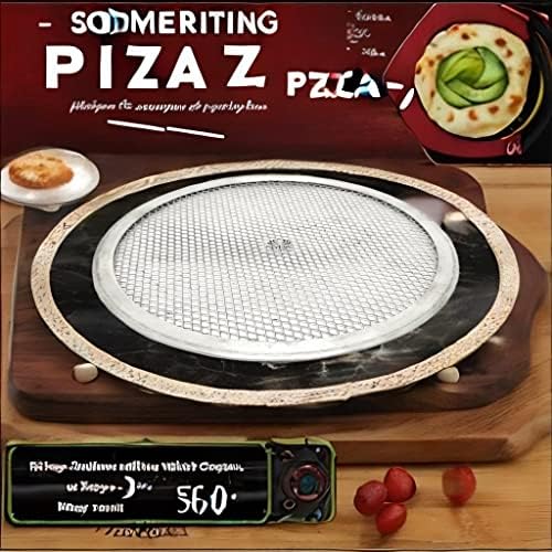NYRA® 9-Inch Aluminum Round Pizza Screen - Oven-Safe Baking Mesh Tray for Perfect Homemade Pizza, Bread & Pastries - Ideal for Restaurants, Home Kitchens & Outdoor Cooking