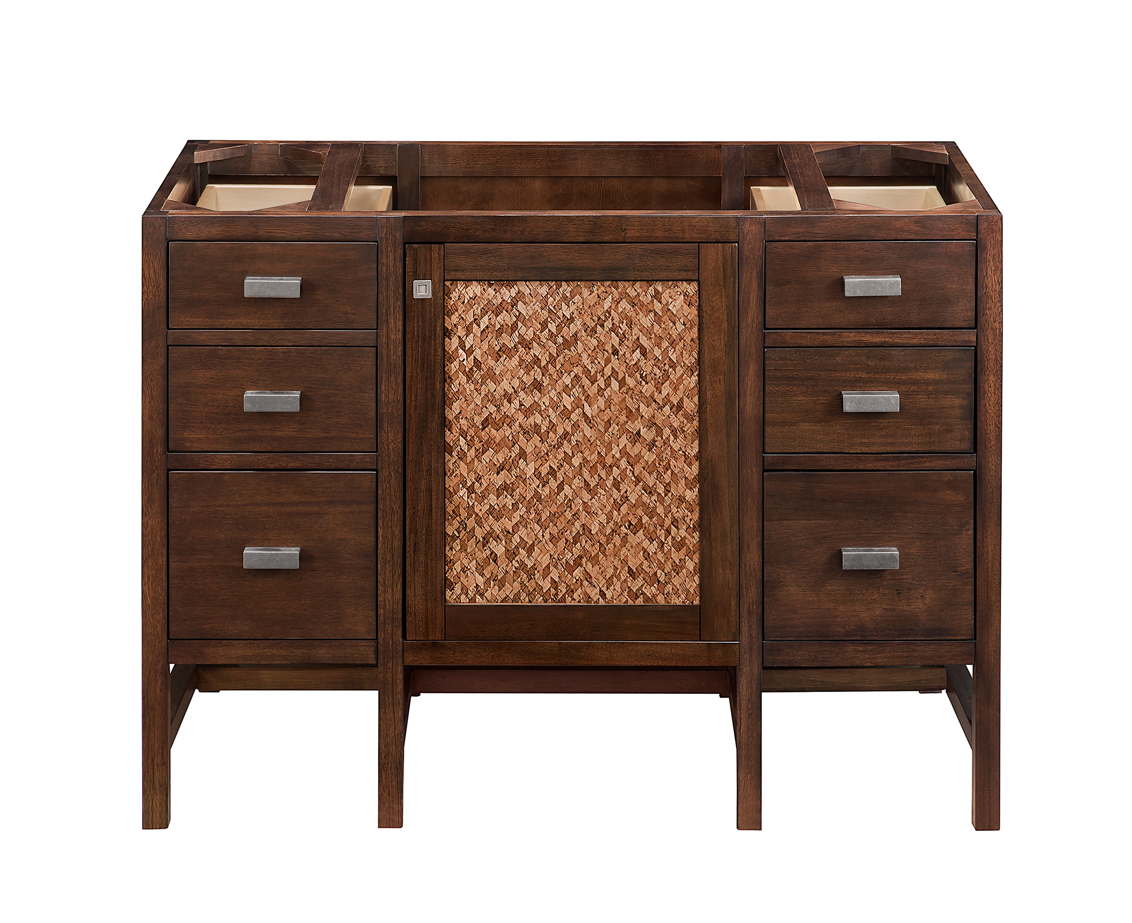 Addison 48 Inch Single Bathroom Vanity Cabinet - Mid Century Modern Acacia Wood Vanity with Sink for Bathroom Remodel & Home Decor