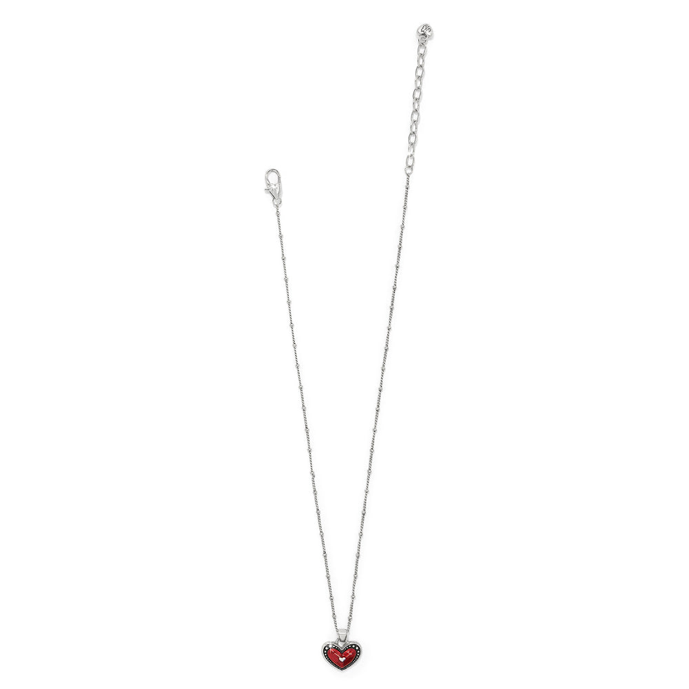 Brighton Love Me Do Petite Necklace - Sterling Silver Heart Pendant for Women | Perfect Gift for Valentine's Day, Anniversary & Everyday Elegance