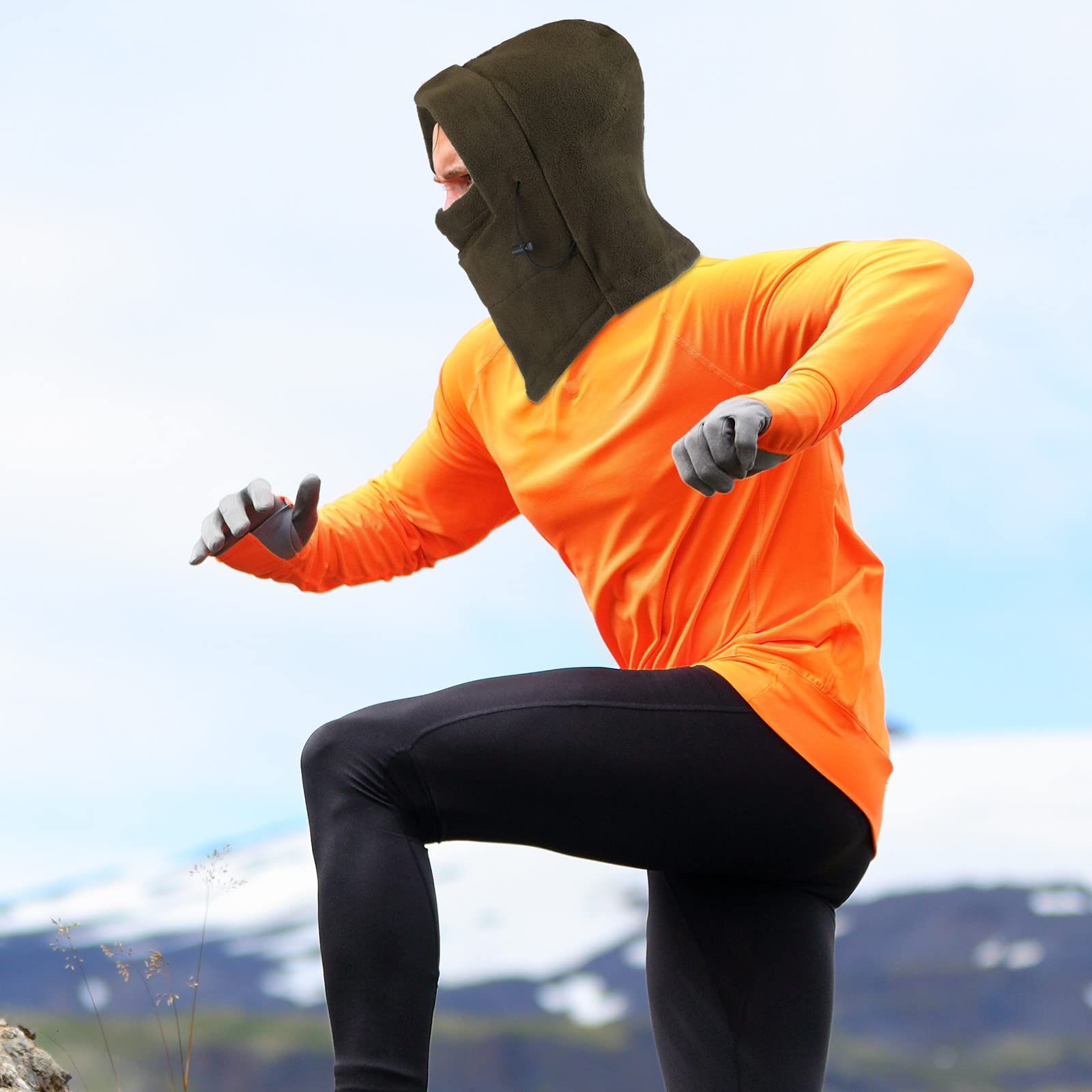 Frienda 4 Pack Balaclava Ski Mask - Windproof Fleece Face Cover for Men & Women - Adjustable Winter Warm Mask for Skiing, Snowboarding, Motorcycling & Outdoor Activities