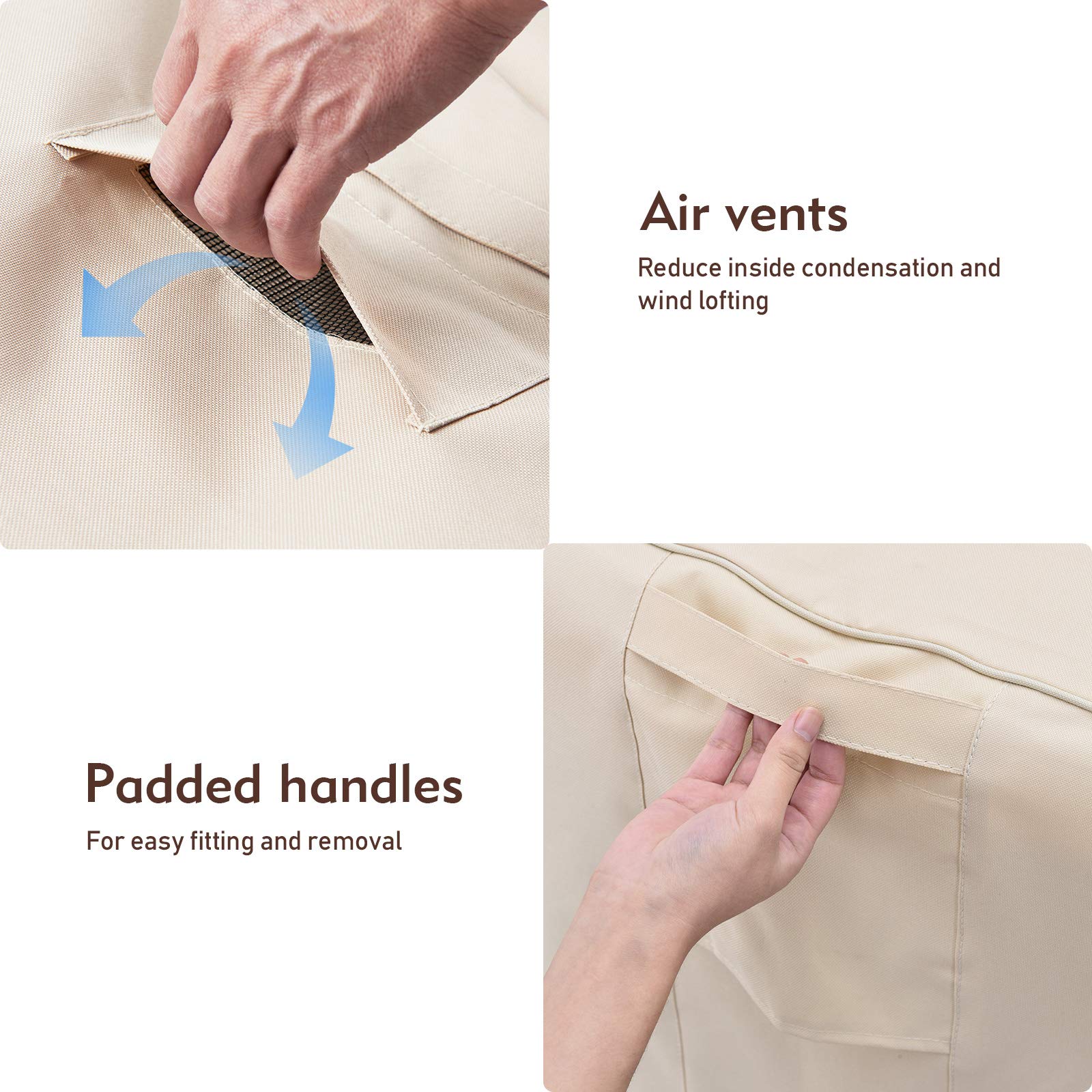 Waterproof Patio Chair Covers Outdoor Furniture Protectors (2-Pack) - Fits Chairs up to 32