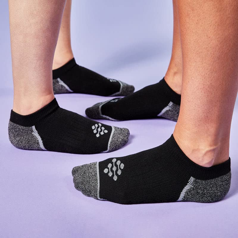 Men's Ankle Compression Socks - 3 Pairs Moisture-Wicking Sport Socks with Infrared Technology for Running, Gym & Daily Wear